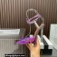 Aquazzura Heel 11.5cm Rock Chic PVC Pumps Purple 2023