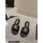 Chanel Heel 2cm Gold CC Logo Lambskin Quilting Mules G45014 Black 2023