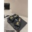 Chanel Heel 2cm Gold CC Logo Lambskin Quilting Mules G45014 Black 2023