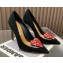 Aquazzura Heel 10.5cm Love Me Pumps Suede Black 2023