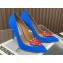 Aquazzura Heel 10.5cm Love Me Pumps Suede Blue 2023