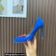 Aquazzura Heel 10.5cm Love Me Pumps Suede Blue 2023