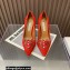 Aquazzura Heel 10.5cm Love Me Pumps Suede Red 2023