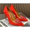 Aquazzura Heel 10.5cm Love Me Pumps Suede Red 2023