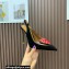 Aquazzura Heel 10.5cm Love Me Sling Suede Black 2023