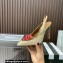 Aquazzura Heel 10.5cm Love Me Sling Suede Beige 2023