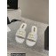 Chanel Heel 2cm Gold CC Logo Lambskin Quilting Mules G45014 White 2023