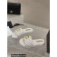 Chanel Heel 2cm Gold CC Logo Lambskin Quilting Mules G45014 White 2023