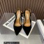 Aquazzura Heel 10.5cm Serpentine slingback pumps Black 2023