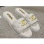 Chanel Heel 2cm Gold CC Logo Lambskin Quilting Mules G45014 White 2023