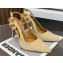 Aquazzura Heel 10.5cm Serpentine slingback pumps Beige 2023