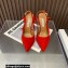 Aquazzura Heel 10.5cm Serpentine slingback pumps Red 2023