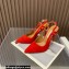 Aquazzura Heel 10.5cm Serpentine slingback pumps Red 2023