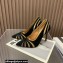 Aquazzura Heel 10.5cm The Spy Pumps MESH/SUEDE LEATHER Black 2023