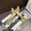 Aquazzura Heel 10.5cm The Spy Pumps MESH/SUEDE LEATHER Beige 2023