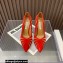 Aquazzura Heel 10.5cm The Spy Pumps MESH/SUEDE LEATHER Red 2023