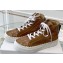 Chloe Lace Lauren high-top sneakers Brown 2023