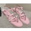 Chanel Satin, Metal & Strass Thong Sandals G40128 Pink 2023