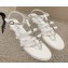 Chanel Satin, Metal & Strass Thong Sandals G40128 White 2023