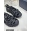 Dior Warp Men's Sandals Black Cosmo Rubber with Warped Cannage Motif 2023