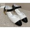 Chanel Lambskin & Patent Calfskin Quilting Mary Janes G38441 White 2023