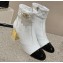 Chanel Gold Heel 7cm Patent Goatskin Short Boots G39736 White 2023
