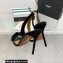 Aquazzura Heel 10.5cm Chain Of Love Sandals Black 2023