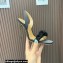 Aquazzura Heel 10.5cm Chain Of Love Sandals Black 2023