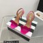 Aquazzura Heel 10.5cm Chain Of Love Sandals Fuchsia 2023