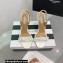 Aquazzura Heel 10.5cm Chain Of Love Sandals White 2023