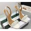 Aquazzura Heel 10.5cm Chain Of Love Sandals White 2023