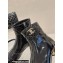 Chanel Gold Heel 3cm Patent Goatskin Short Boots G39736 Black 2023