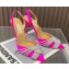 Aquazzura Heel 10.5cm Gatsby Sling Satin Slingback Fuchisa 2023