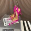 Aquazzura Heel 10.5cm Gatsby Sling Satin Slingback Fuchisa 2023