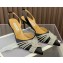 Aquazzura Heel 6.5cm Gatsby Sling Satin Slingback Black 2023