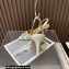 Aquazzura Heel 6.5cm Gatsby Sling Satin Slingback White 2023