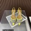 Aquazzura Heel 6.5cm Gatsby Sling Satin Slingback Yellow 2023