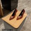 Balenciaga Square Knife BB Heel 10cm Pumps in Tweed Brown 2023