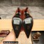 Balenciaga Square Knife BB Heel 10cm Pumps in Tweed Brown 2023