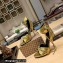 Balenciaga Heel 10.5cm Cagole Sandals in Arena lambskin Metallized Gold 2023