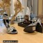 Balenciaga Heel 10.5cm Cagole Sandals in Arena lambskin Metallized Silver 2023
