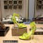 Balenciaga Heel 10.5cm Cagole Sandals in Arena lambskin Green 2023