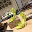 Balenciaga Heel 10.5cm Cagole Sandals in Arena lambskin Green 2023