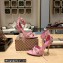 Balenciaga Heel 10.5cm Cagole Sandals in Arena lambskin Pink 2023