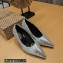 Balenciaga Heel XL Pumps in sequin embroidery Silver 2023