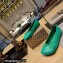 Balenciaga Anatomic Ballerinas in shiny soft sheepskin Green 2023