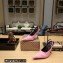 Balenciaga Square Knife Heel 10cm Slingbacks in Satin Light Pink with Allover Logo in rhinestones 2023