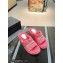 Balenciaga shearling Furry platform slides Sandals Pink 2023