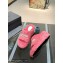 Balenciaga shearling Furry platform slides Sandals Pink 2023