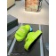Balenciaga shearling Furry platform slides Sandals Green 2023
